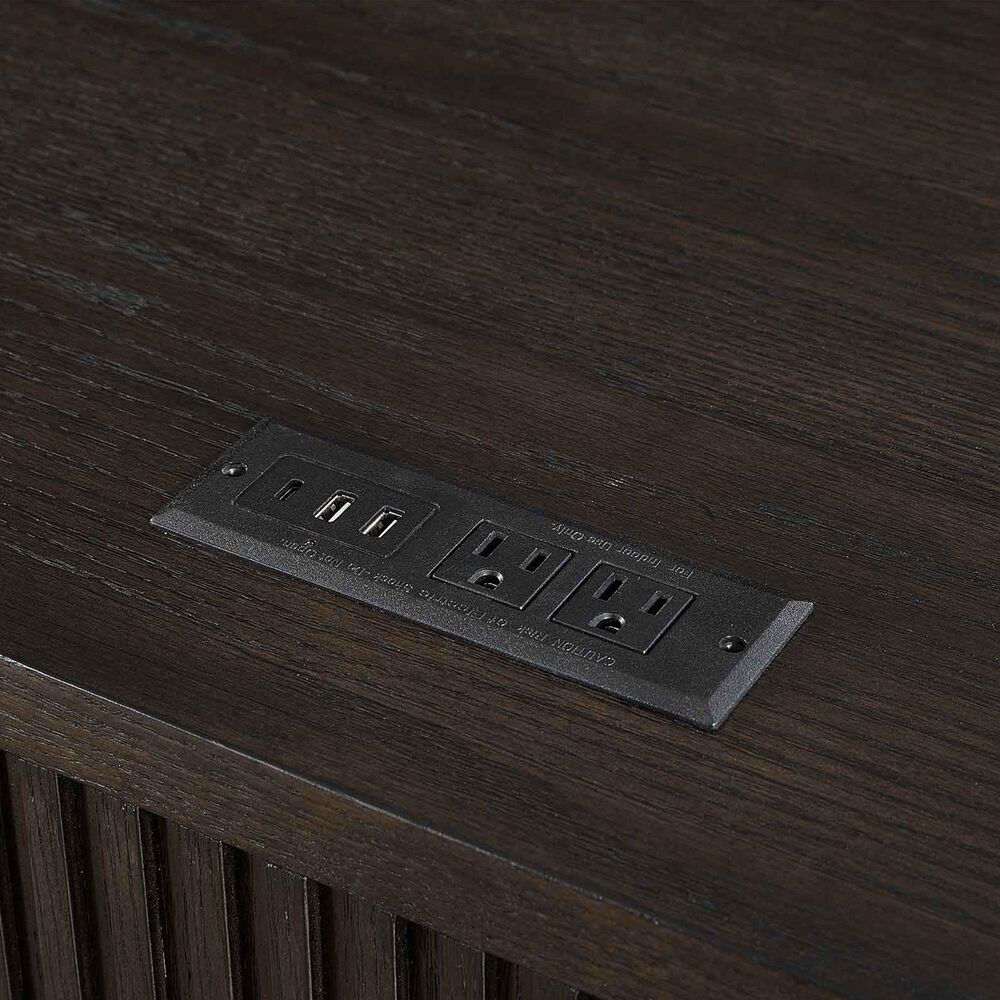 Wycliff Bay Tulane Office Credenza with Hutch in Dark Chocolate, , large