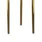 Maple and Jade 22" Round End Table with 3 Tripod Legs in Polished Gold, , large
