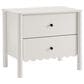 Modway Emmeline Scalloped 2 Drawer Nightstand in White, , large