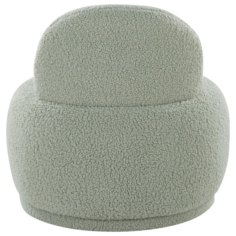 Lumisource Kimi Accent Chair in Green Sherpa, , large
