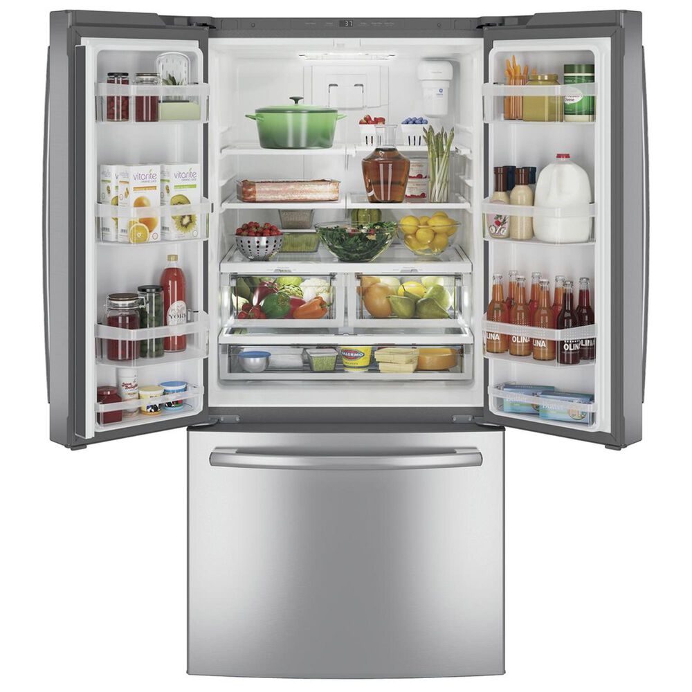 Ge Appliances 24 8 Cu Ft French Door Refrigerator With Internal Water Dispenser Nebraska Furniture Mart