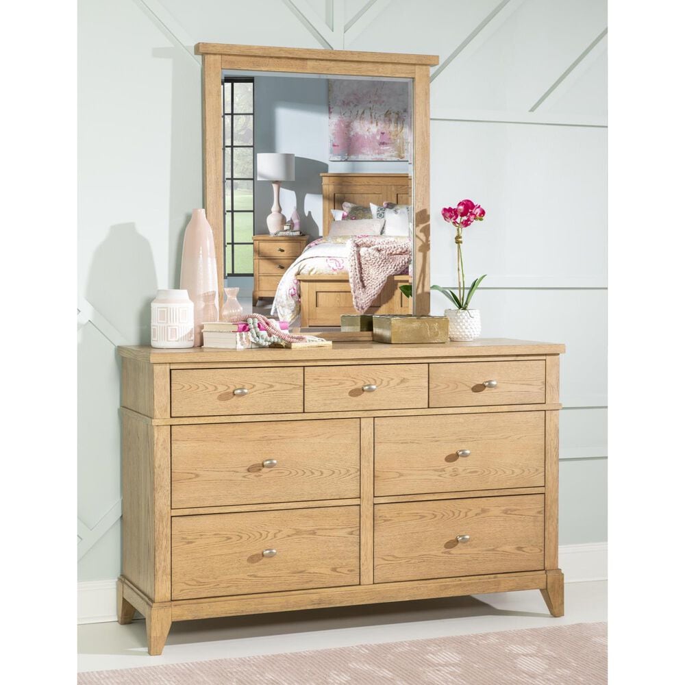 St Claire Home Today's Traditions Dresser Mirror in Natural, , large