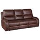 Crystal City Keily Manual Reclining Sofa with Dropdown Table in Brown, , large