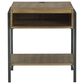 Ashley Fridley Square End Table in Black and Natural, , large