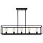 Golden Lighting Wesson 5-Light Linear Pendant in Matte Black, , large