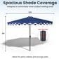 HOMLUX 10" Patio Umbrella in Dark Blue, , large