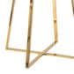 LumiSource Cosmo Square Dinette Table in Black and Gold - Table Only, , large