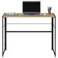 HOMLUX Riau 39" Folding Computer Desk in Sonoma Oak and Black, , large