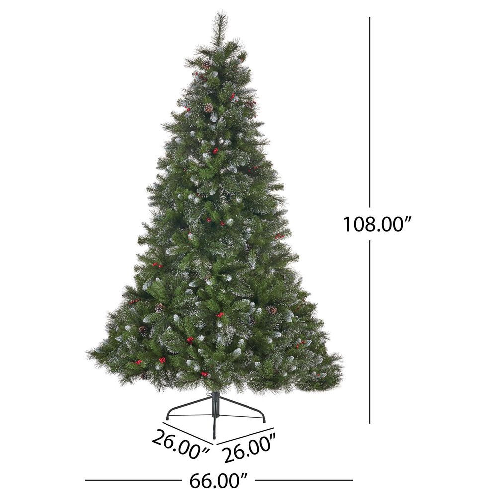 Noble House 9' Mixed Spruce Christmas Tree in Green NFM