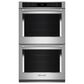 KitchenAid 30" Double Electric Wall Oven with Air Fry Mode in PrintShield Stainless Steel, , large