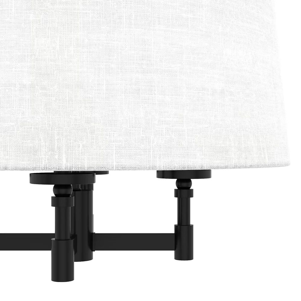 Hunter Briargrove 4-Light Chandelier in Matte Black, , large