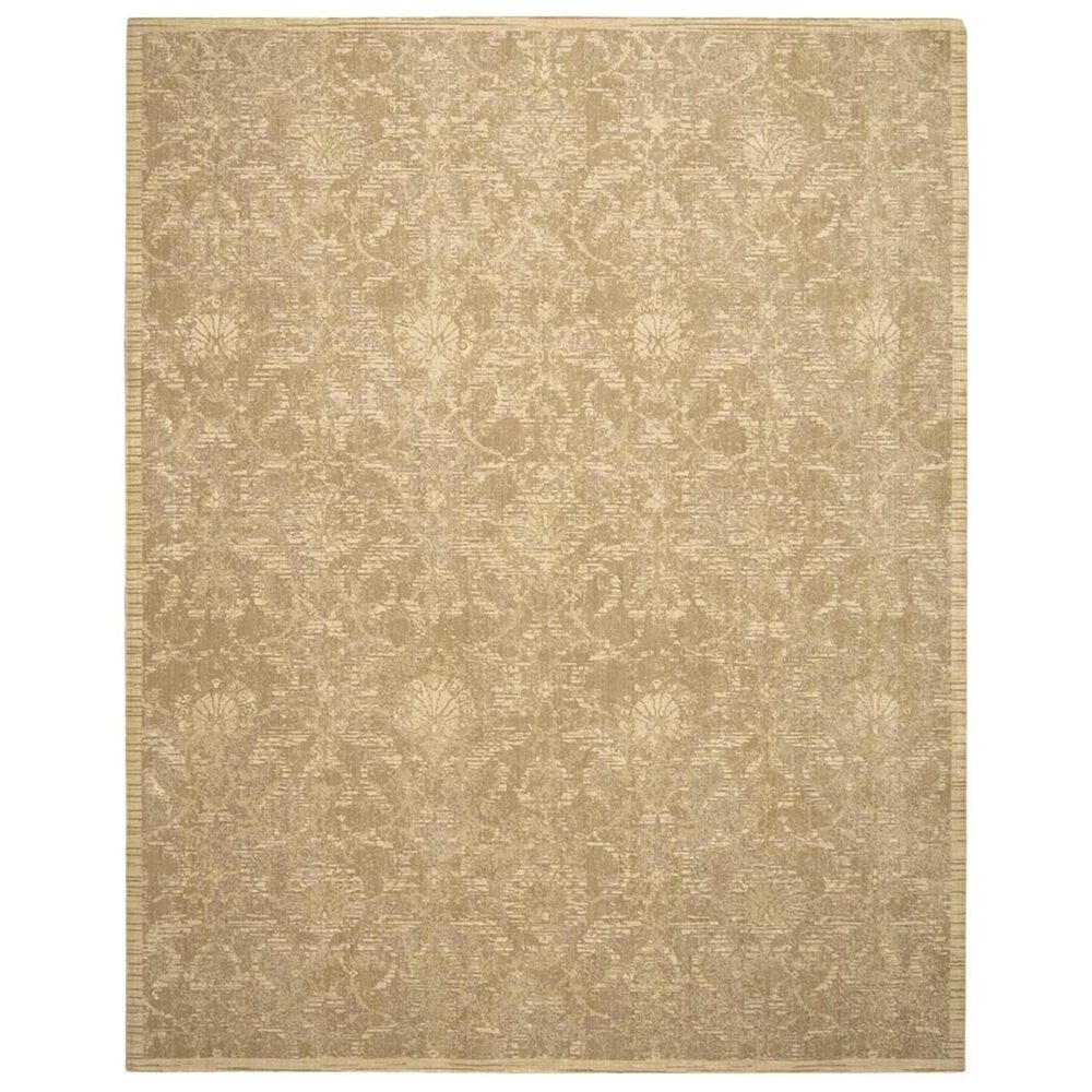 Nourison Silk Elements SKE03 8"6" x 11"6" Sand Area Rug, , large