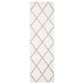 Safavieh Parma Shag PMA515A 2"3" x 7" Cream and Grey Runner, , large