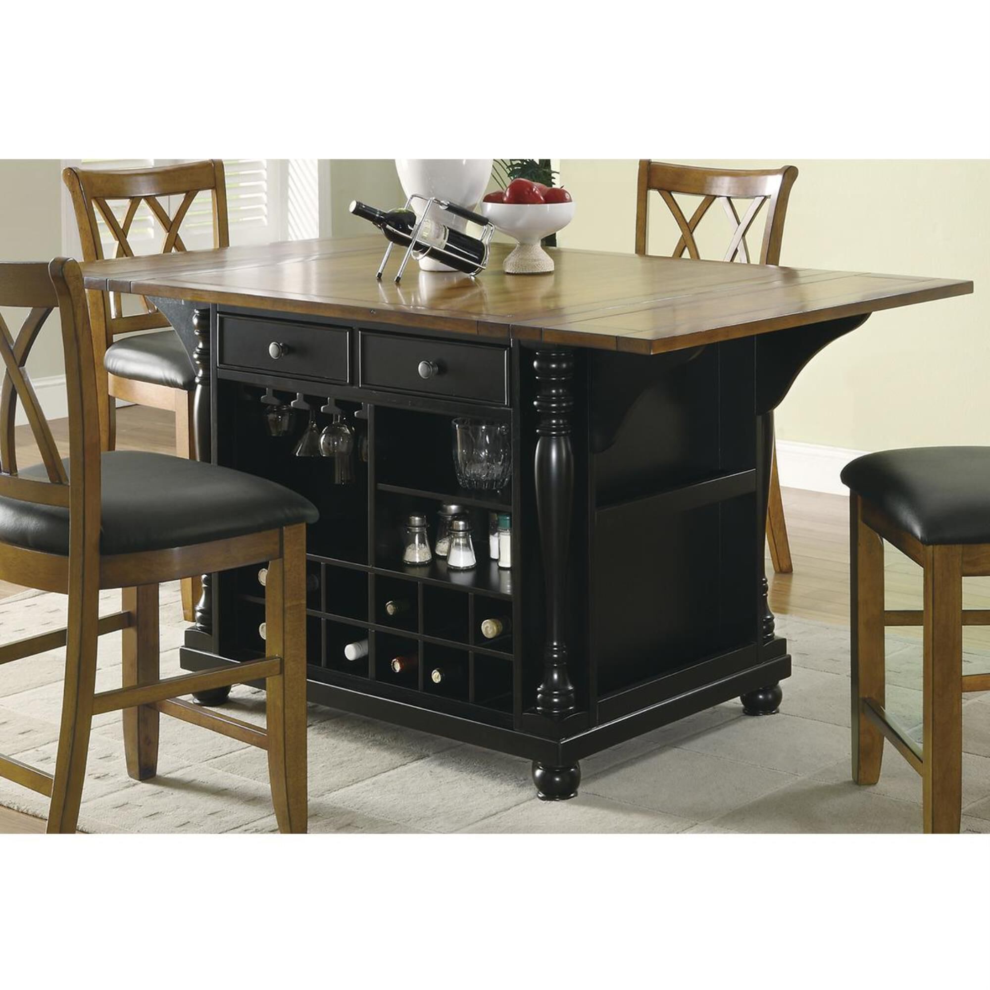 Bar height kitchen island outlet