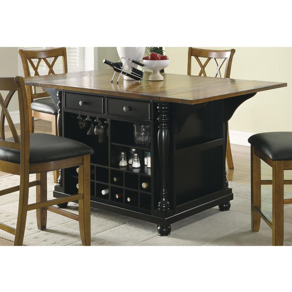 Pacific Landing Counter Height Kitchen Island Nebraska Furniture Mart