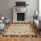 Feizy Rugs Wagner Beige and Black 5" x 8" Area Rug, , large