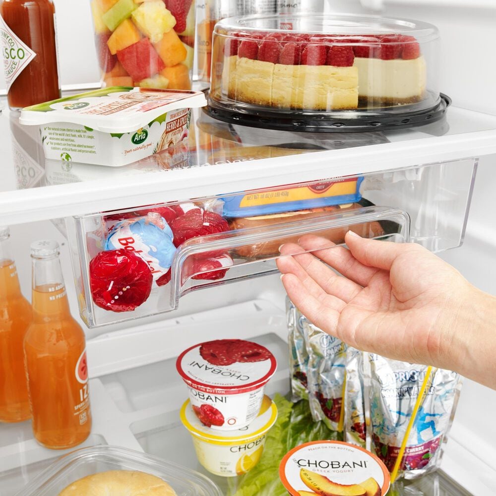 Whirlpool 18 Cu. Ft. Top Freezer Refrigerator with EZ Connect Icemaker Kit in Fingerprint Resistant Metallic Steel, , large