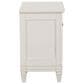 Nicolette Home Willowbrook Queen Panel Bed with Upholstered Headboard with Dresser, Chest, and Two Nightstands in Egg Shell White, , large