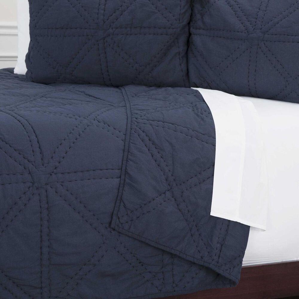 Rizzy Home Simpson 90&quot; x 92&quot; Quilt Set in Indigo, , large