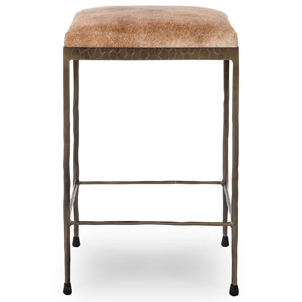 Classic Home Bose Hide Counter Stool in Blonde, , large