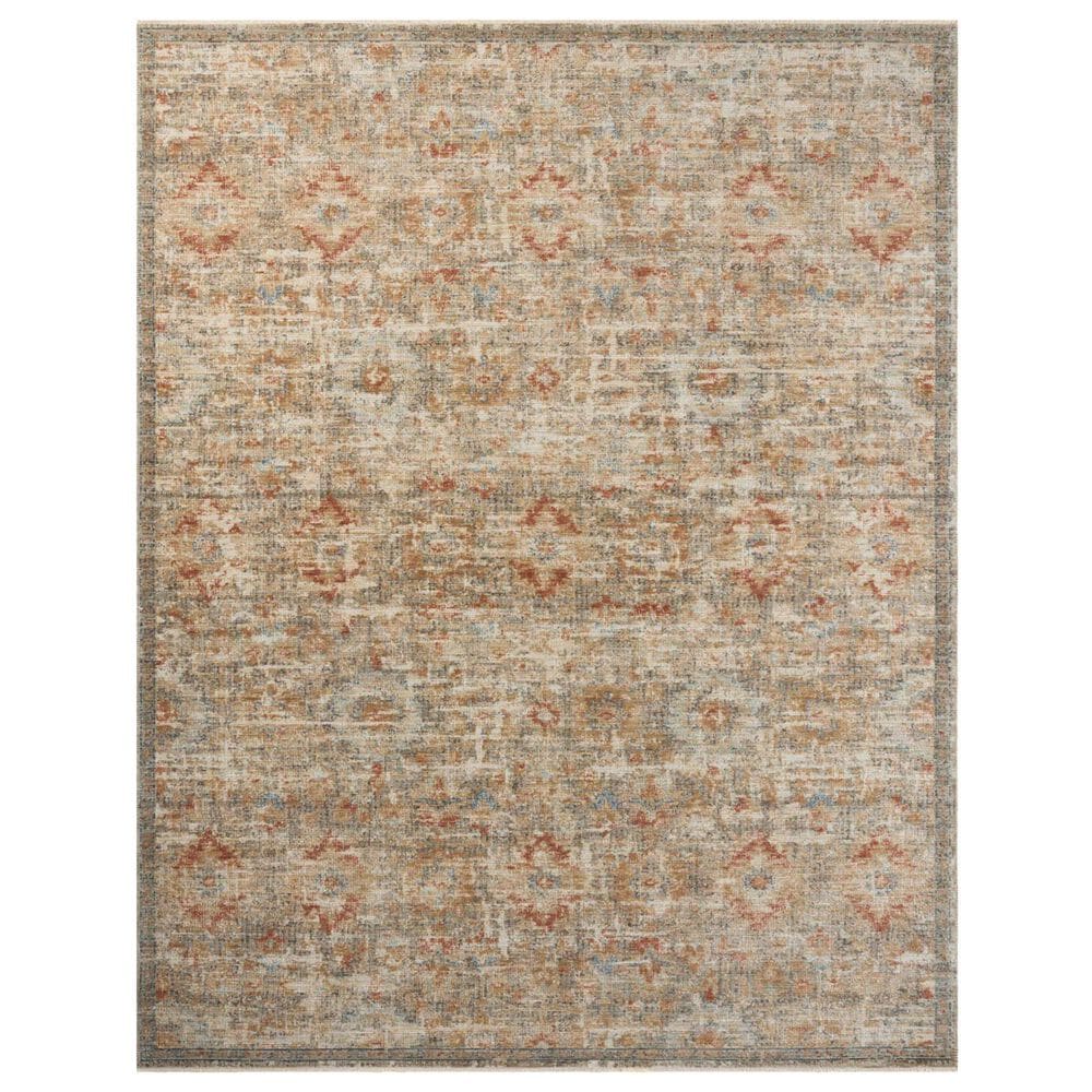 Loloi Heritage 13" x 16" Grey and Sunset Area Rug, , large
