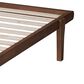 Baxton Studio Kaia King Platform Bed Frame in Walnut Brown, , large