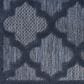 Nourison Easy Care 9" x 12" Navy Blue Indoor/Outdoor Area Rug, , large