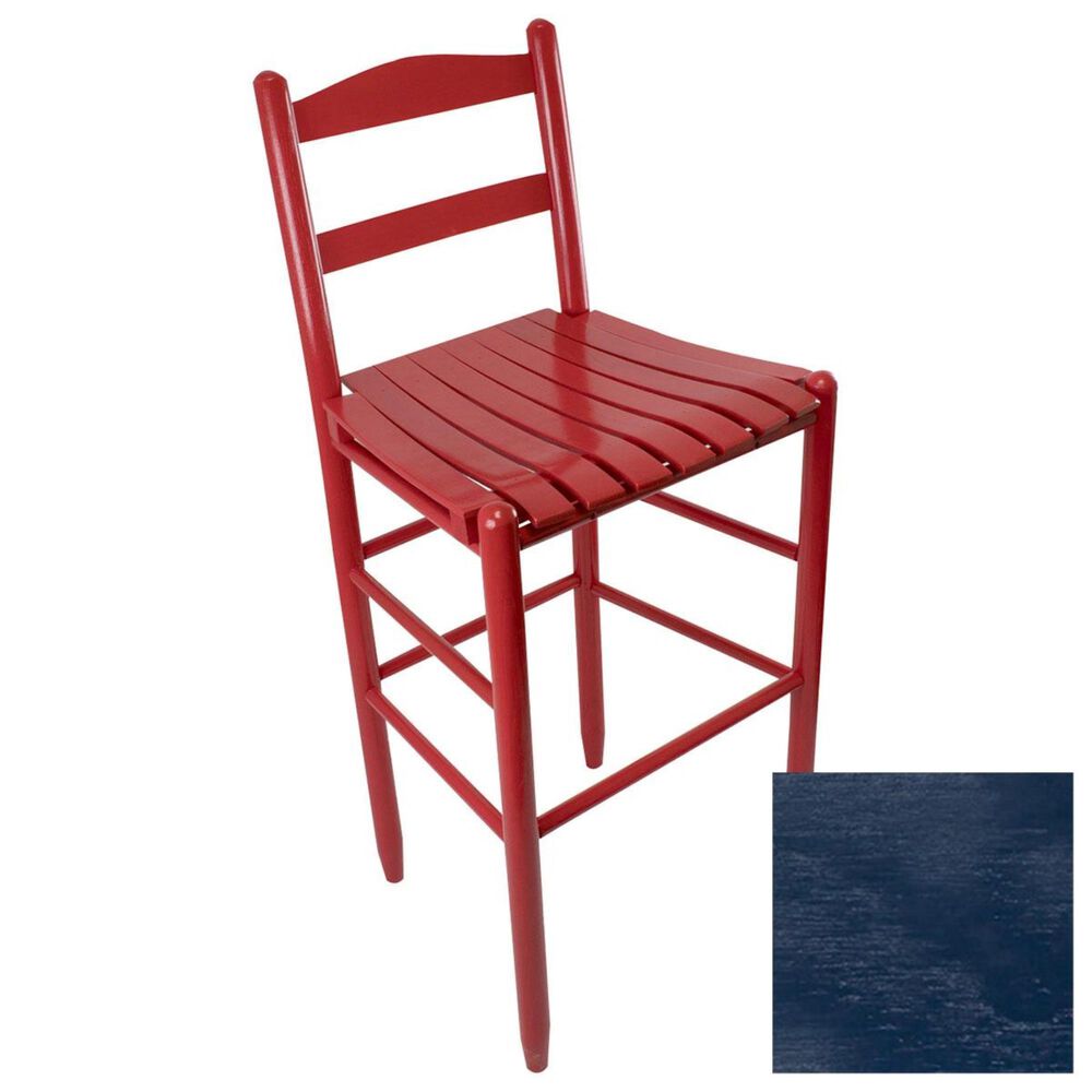 Lakeside Penrose Ladderback Barstool in Blue, , large