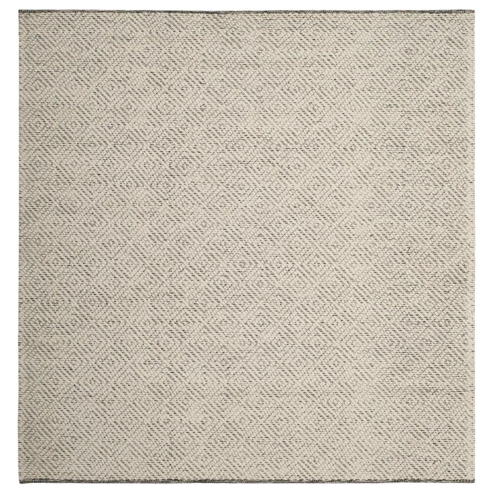 Safavieh Natura NAT503A 6" Square Ivory and Light Grey Area Rug, , large