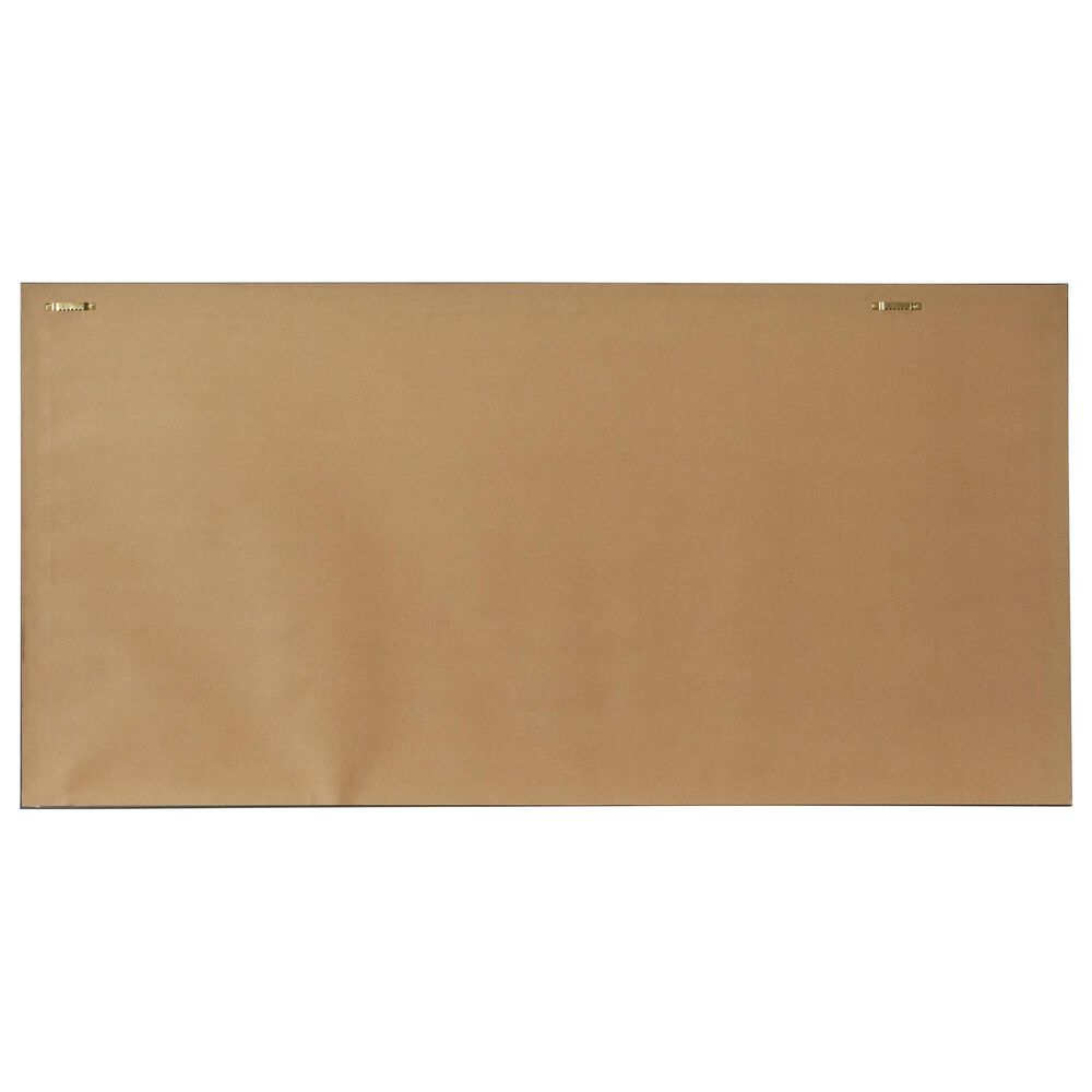 Maple and Jade 55&quot; x 28&quot; Geometric Wall Art with Silver Frame in Gray, White, Dark Blue and Brown, , large