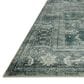 Magnolia Home Banks 2" x 5" Blue and Lagoon Area Rug, , large