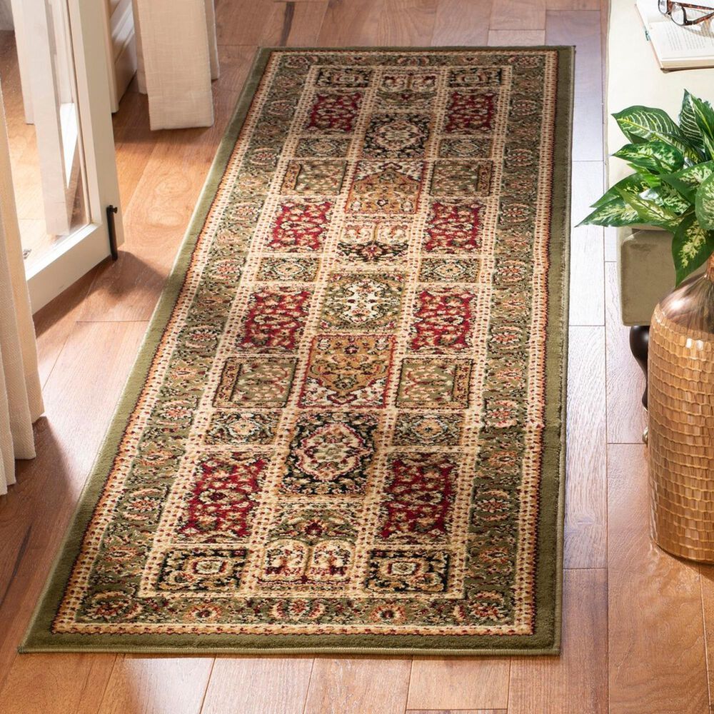 Safavieh Lyndhurst 2&#39;3&quot; x 14&#39; Multicolor and Green Runner, , large