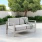 Linon Home Decor Karah 2-Seater Outdoor Sofa in Grey, , large