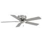Minka-Aire Mesa 52" Flush Mount Ceiling Fan in Brushed Nickel, , large