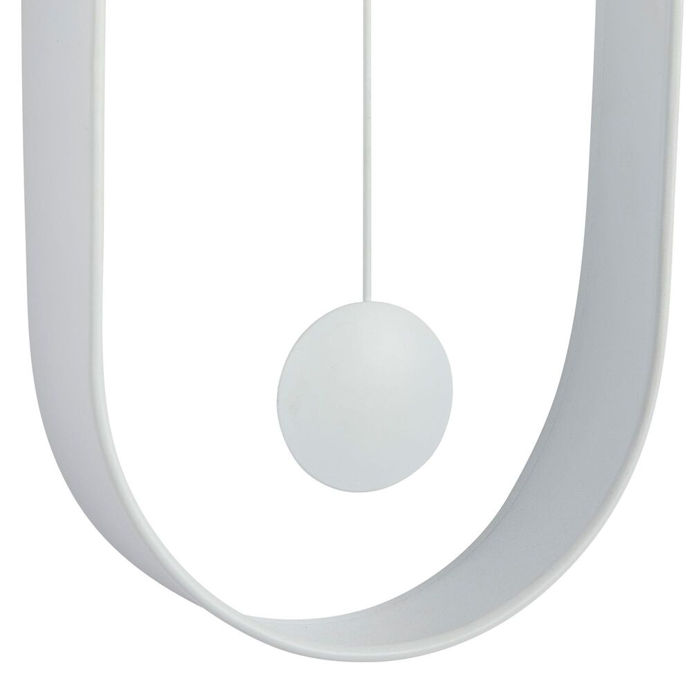 CosmoLiving by Cosmopolitan 7.5&quot; x 20&quot; Wall Clock in White, , large