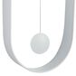 CosmoLiving by Cosmopolitan 7.5" x 20" Wall Clock in White, , large