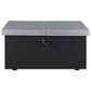 Plank and Hide Rectangular Functional Fire Pit in Black and Concrete, , large