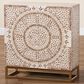 Baxton Studio Ercilia Storage Cabinet in White, Rustic Brown and Gold, , large
