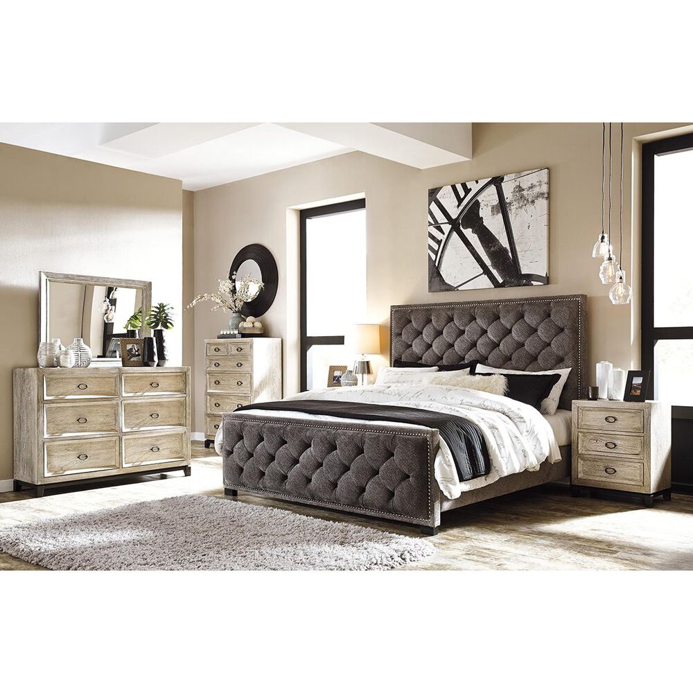 Signature Design by Ashley Halamay Dresser in White Waxed Finish, , large