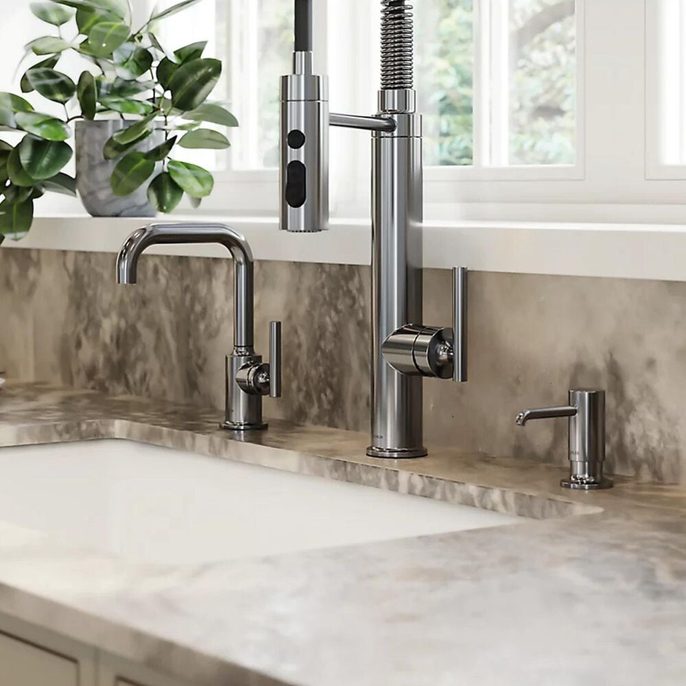 Kohler Purist Semi-Professional Pull-Out Kitchen Sink Faucet in Vibrant Titanium, , large