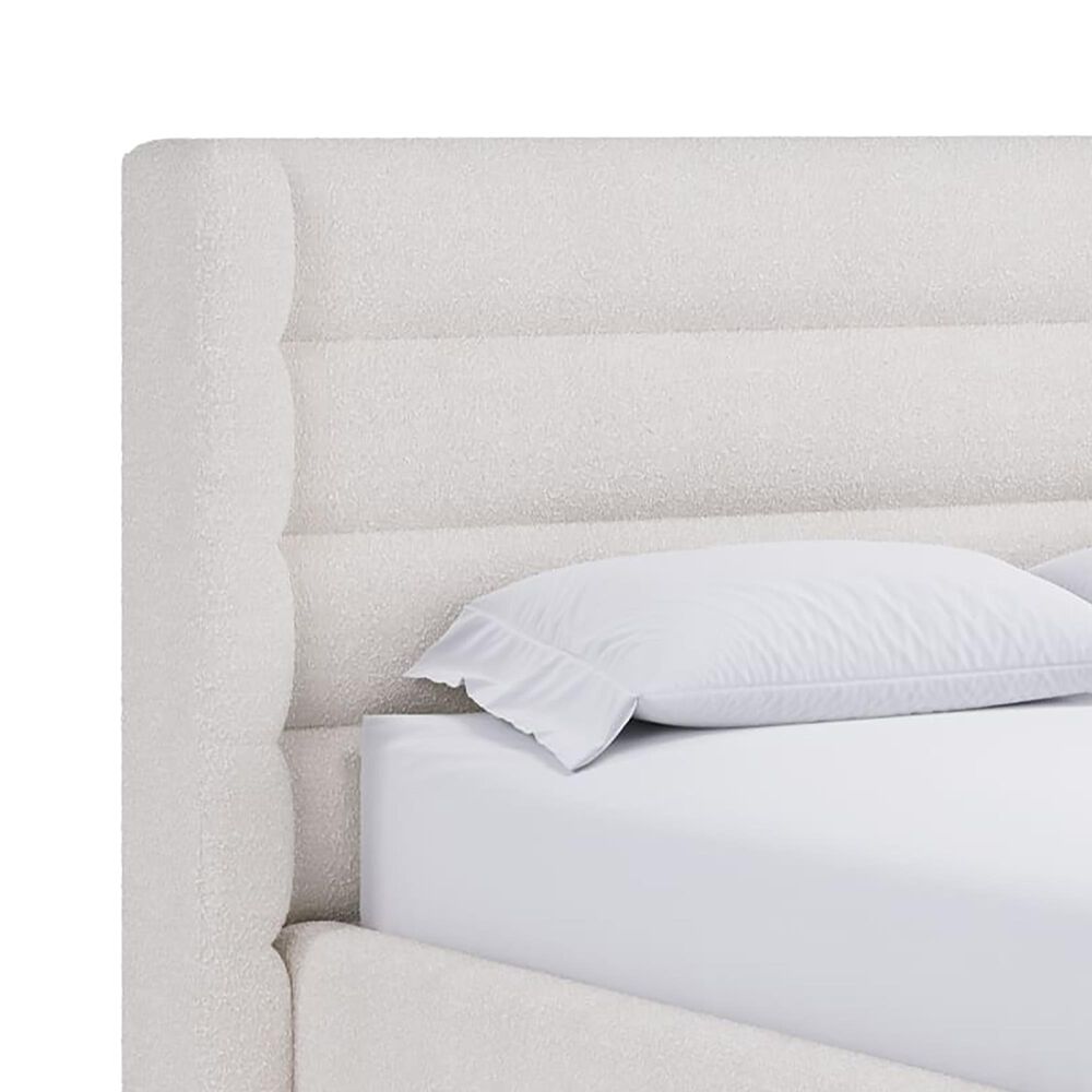 Urban Home Formosa Frank Queen Upholstered Bed Ivory, , large