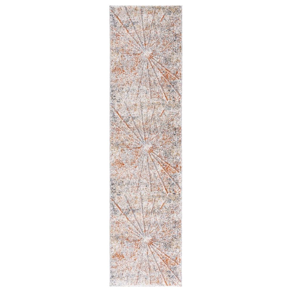 Safavieh Aston ASN728 2" x 8" Ivory and Grey Runner, , large