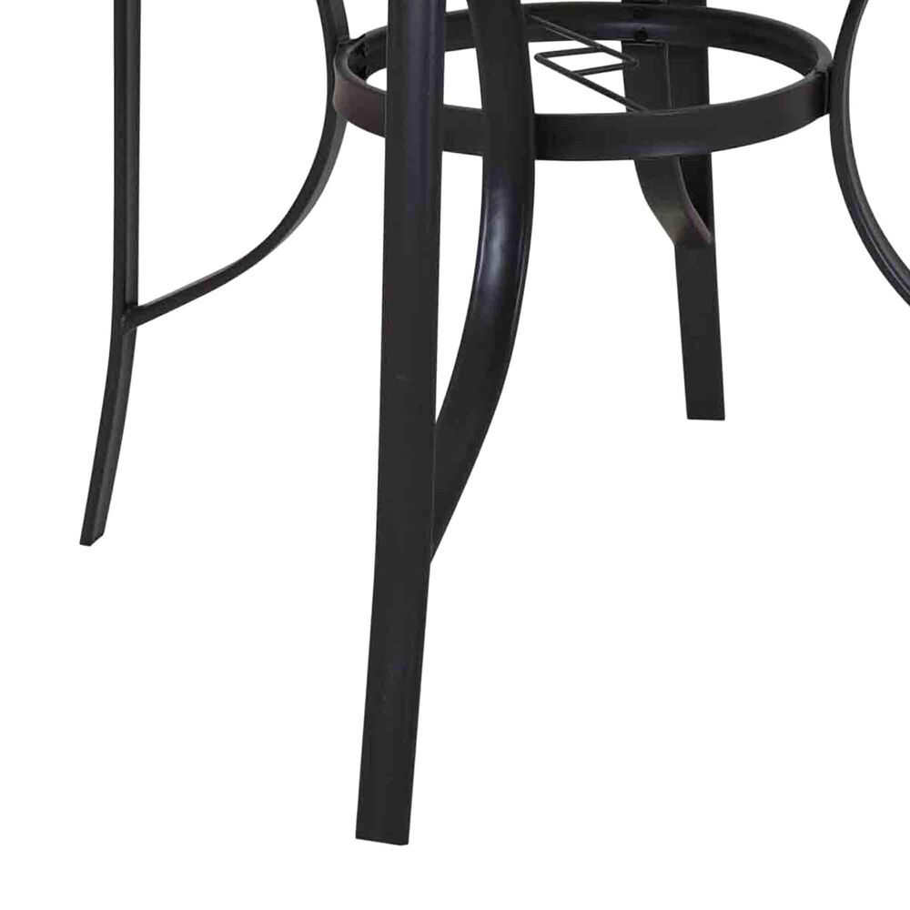 Redline Creation Inc. 5-Piece Patio Dining Set in Matte Black and Navy Blue, , large