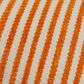 Rizzy Home 14" x 20" Striped Down Filled Lumbar Pillow in Natural and Orange, , large