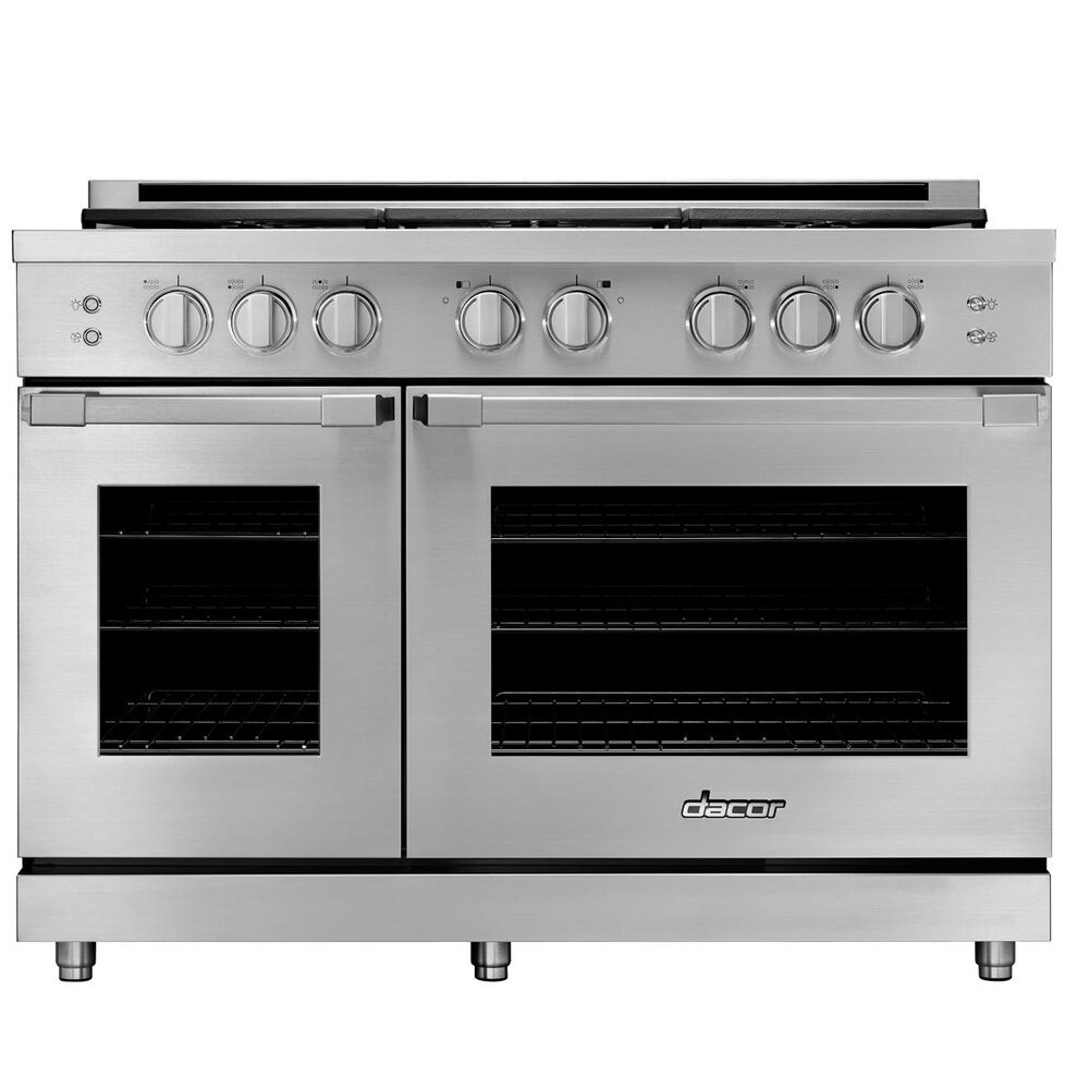 Dacor 48" Heritage Gas Pro Range in Stainless Steel Natural Gas High Altitude, , large