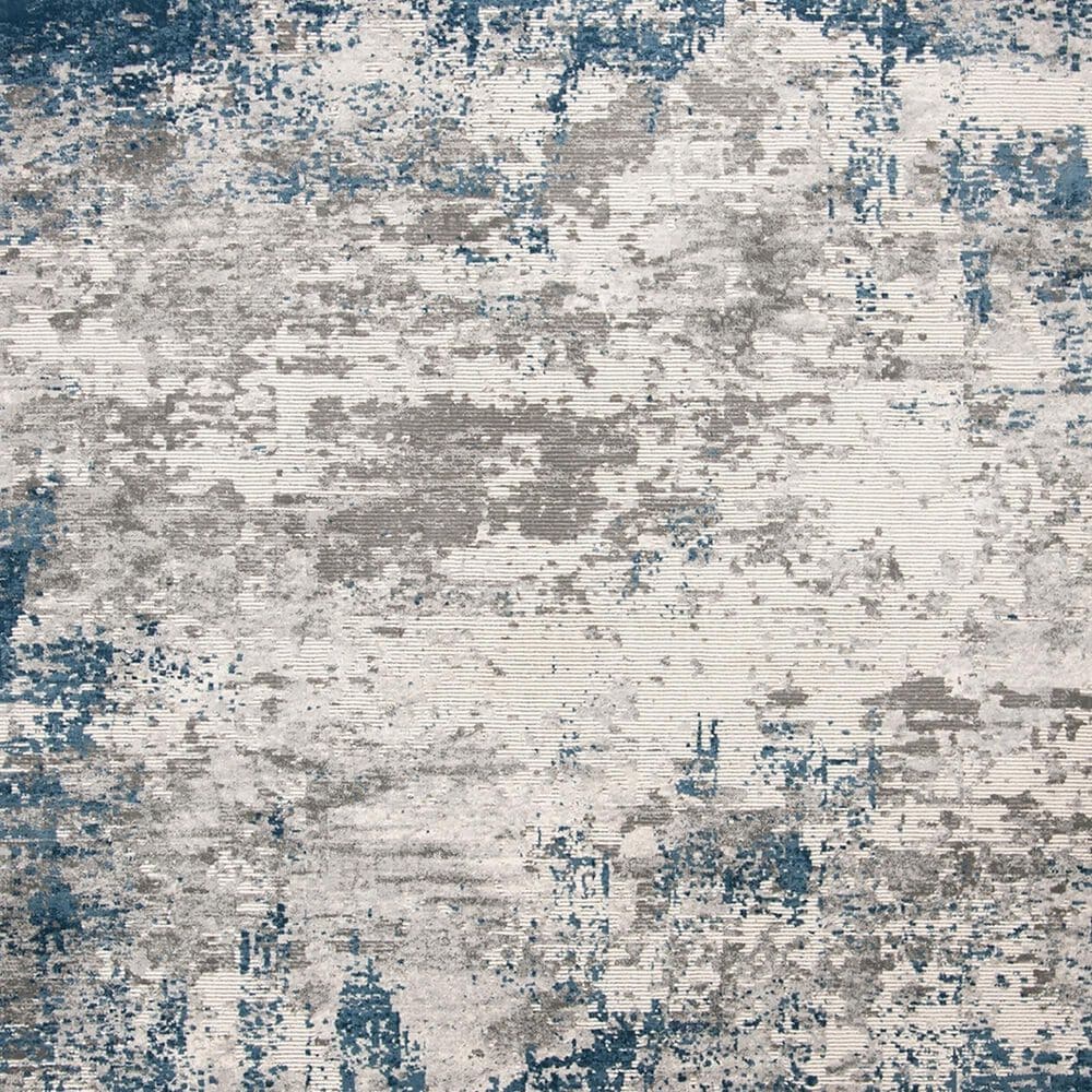 Safavieh Invista INV481F 6&#39;7&quot; Square Grey and Blue Area Rug, , large
