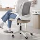 HOMLUX Swivel Ergonomic Office Chair with Flip Up Arms in Beige, , large