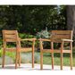 Hearth and Haven Stamford Patio Dining Chair in Teak (Set of 2), , large