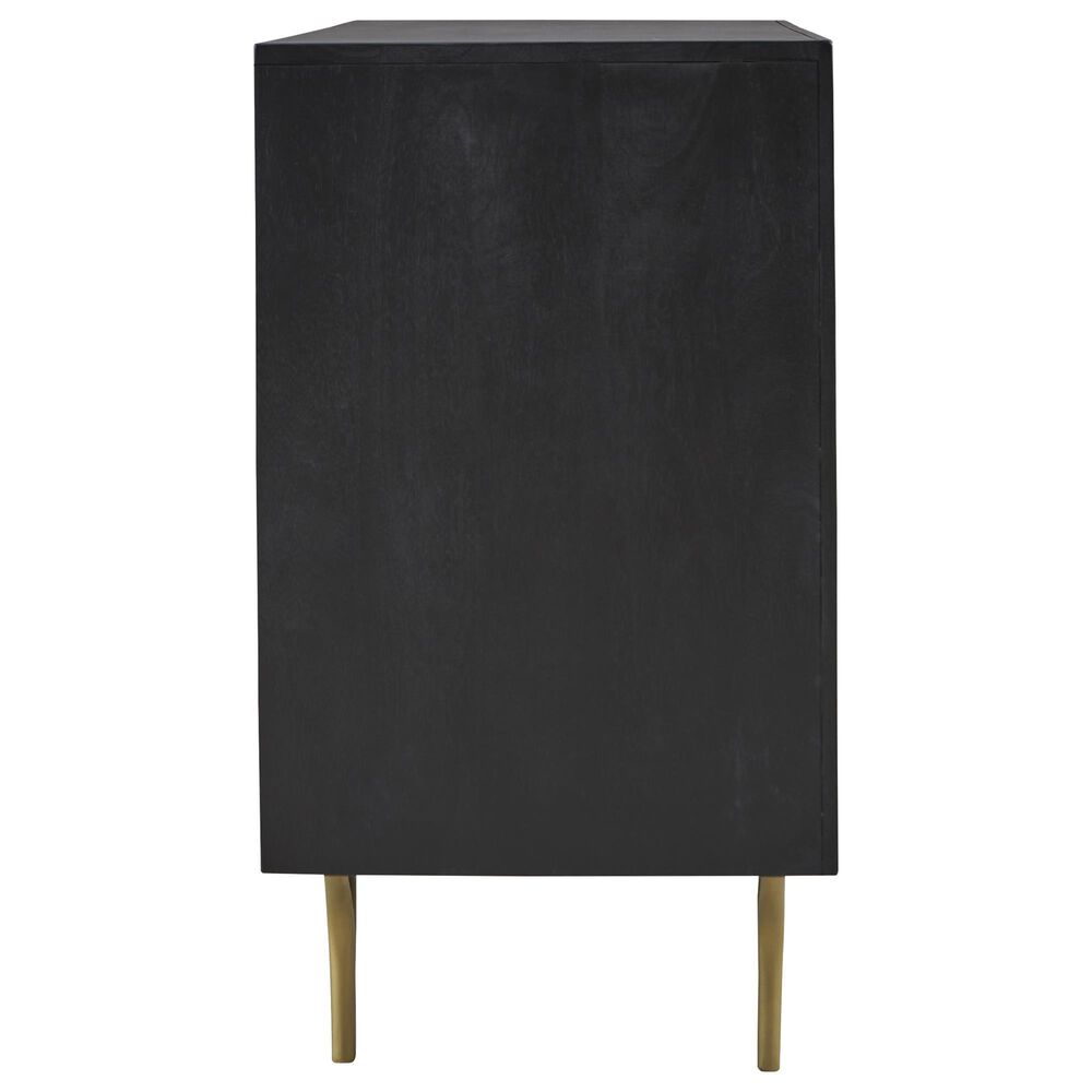 Ashley Tayner Accent Cabinet in Black and Gold, , large