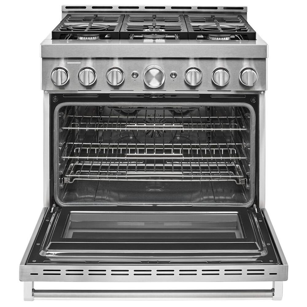 KitchenAid 5.1 Cu. Ft. Commercial Gas Range with 6 Burners in Stainless